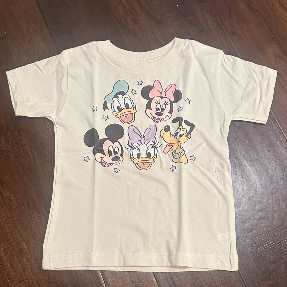 Disney Kids Cream T-Shirt with Classic Characters